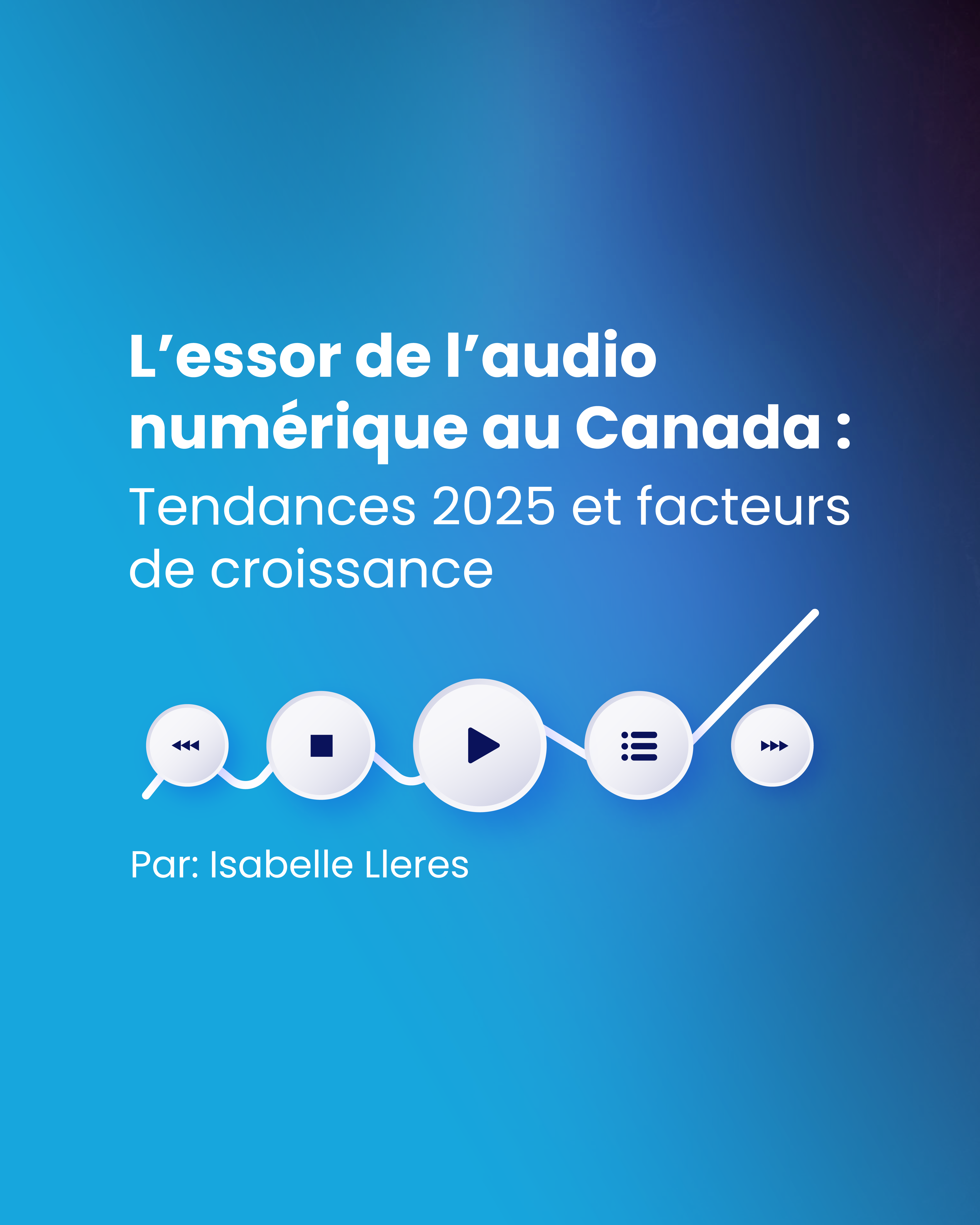 Audio numérique au Canada : tendances 2025 et moteurs de croissance
